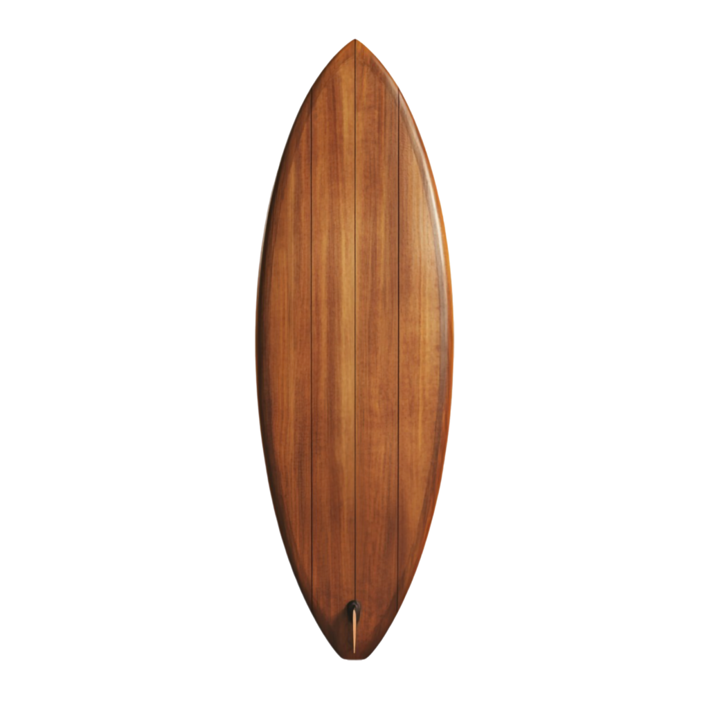 planche de surf en bois